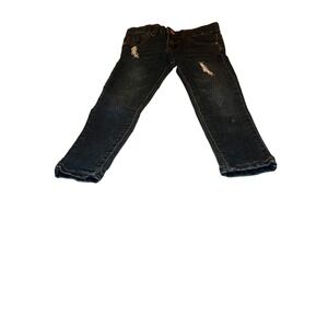 SoHo Blue Kids Jeans Size 4 Distressed Dark Wash Skinny Fit Denim Pants